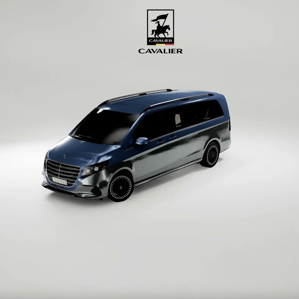 Cavalier V-Class in blue and grey